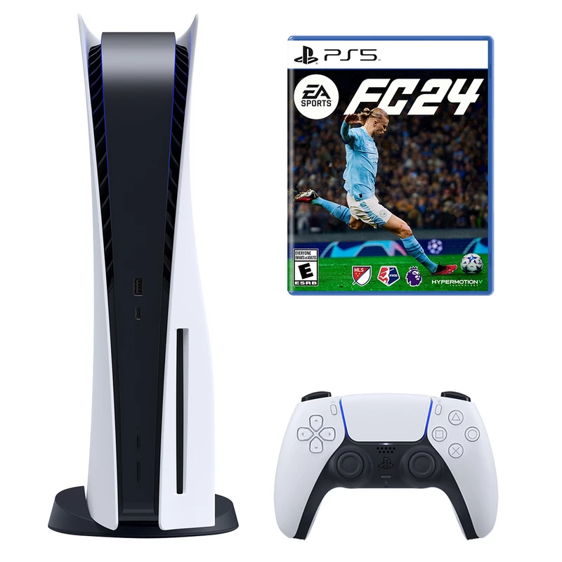 کنسول بازی سونی مدل PlayStation 5 ظرفیت 825 گیگابایت به همراه بازی EA Sports FC 24