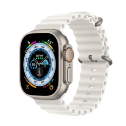 ساعت هوشمند اپل واچ اولترا تیتانیومی 1  با بند اوشن سفید 49mm 2022 | آکبند