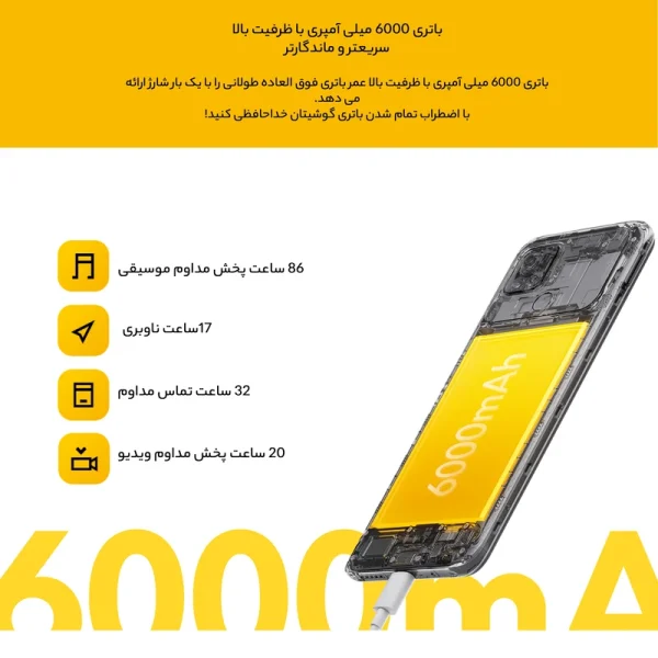 گوشی موبایل شیائومی مدل Poco C40 دو سیم کارت ظرفیت 32 گیگابایت و رم 3 گیگابایت | گلوبال