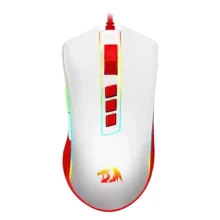ماوس باسیم گیمینگ ردراگون مدل Redragon COBRA Red White M711C